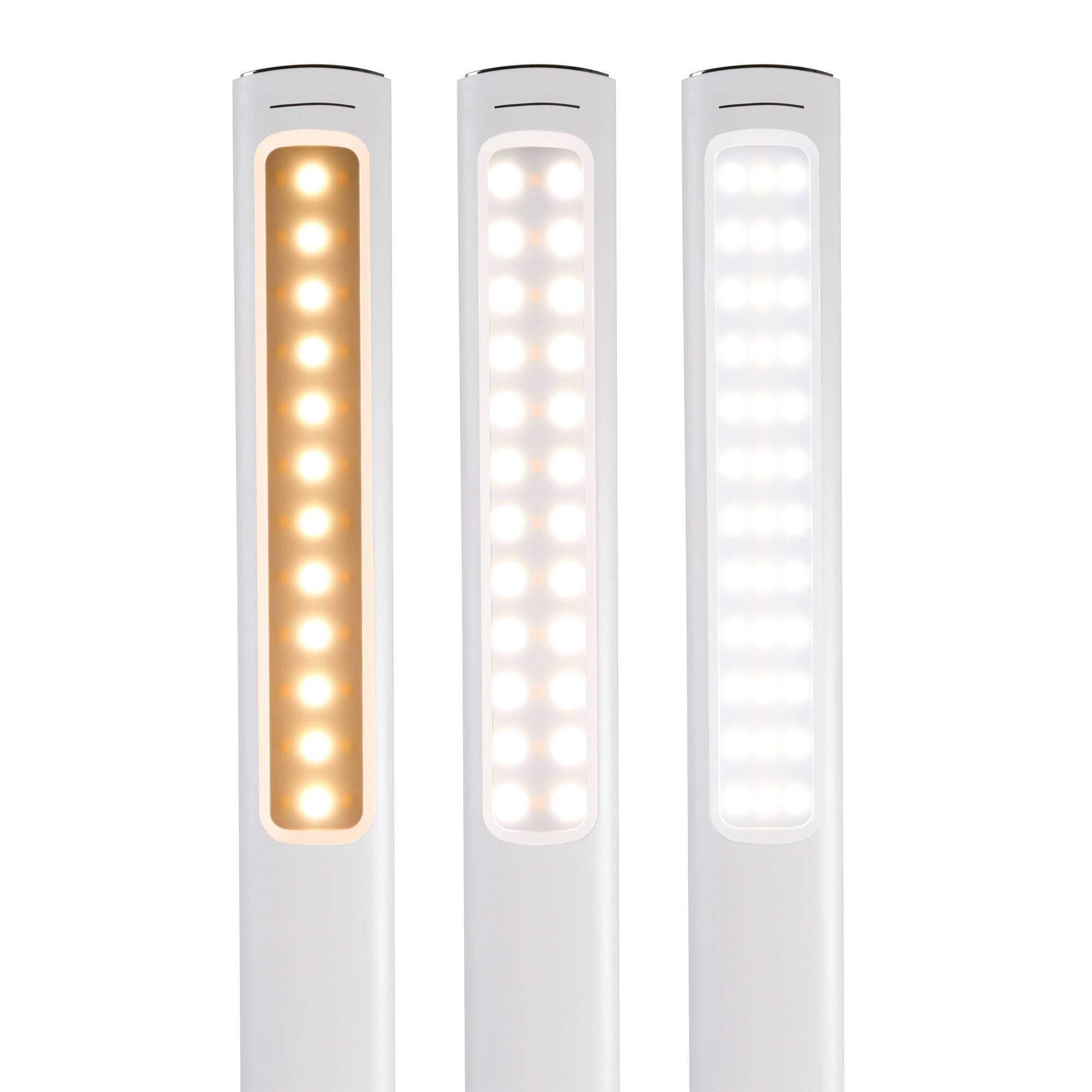OttLite Wellness Series 26" White Emerge LED Desk Lamp